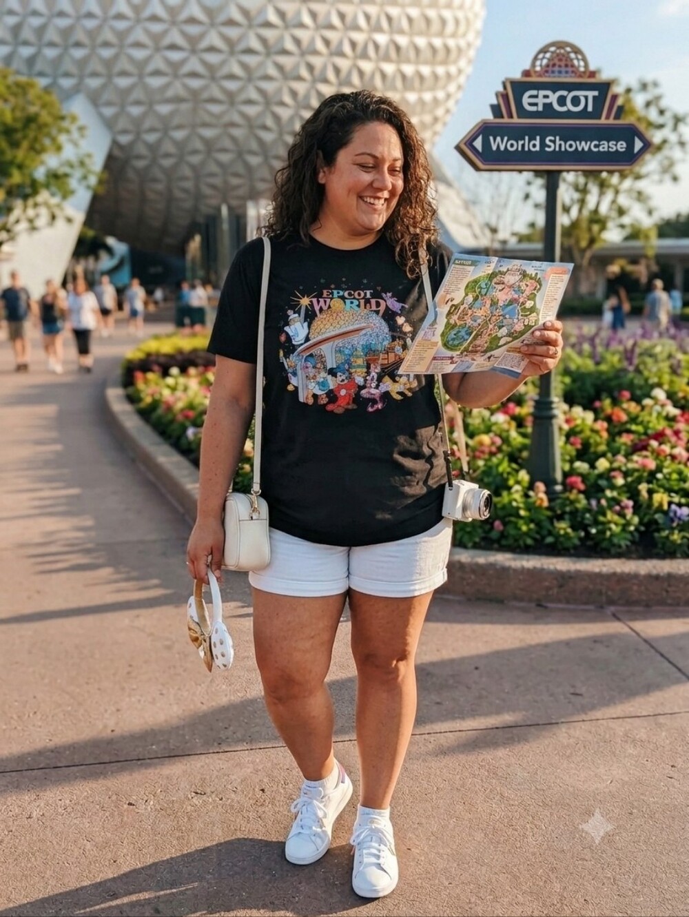 Disney EPCOT World Tour 1982 Graphic Tee Black 2X